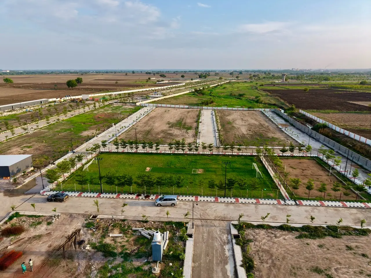 Football ground and residential plotted layout at Subhaga Sangareddy